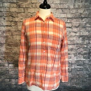 J. Crew Popover Plaid Shirt